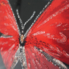 Vxin WXMA-58, pintura de porcelana de cristal, marco cubierto de mariposa de resina, espejo decorativo, arte de pared