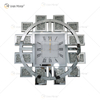 Venta al por mayor WXMC-082 reloj espejado diamante triturado plata decoración de pared elegante reloj de espejo redondo de lujo