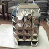 Nuevo diseño, decoración del hogar, sofás, mesa auxiliar, muebles de plata, espejo, mesita de noche, WXWF-1026