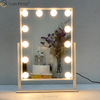 WXDL-122 decorativo ovalado, juego de tocador, espejo de maquillaje de Hollywood con luz Led para dormitorio