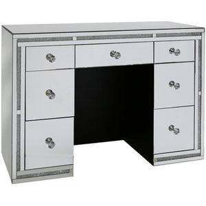 Venta al por mayor WXWF-696 tocador diseños espejo para muebles de dormitorio moderno lujo Crush Diamond tocador