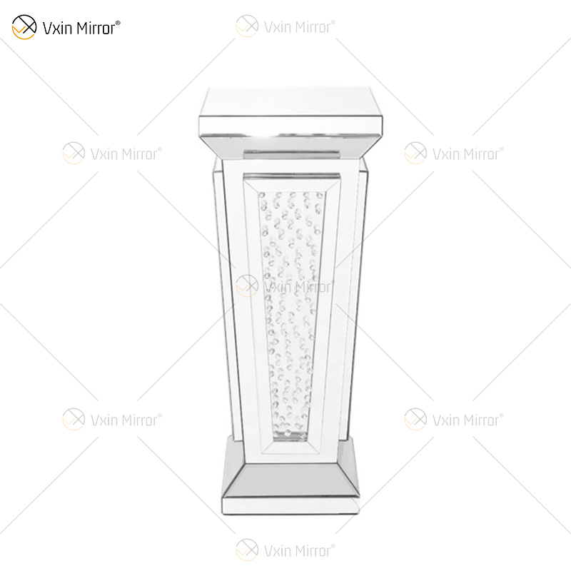 Sofás de mesita de noche con espejo moderno personalizado, mesas laterales para muebles para el hogar WXF-2122