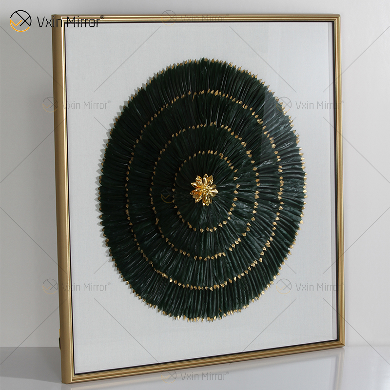 Recién llegado, Vxin WXPA-007, moderno espejo motivacional, arte de pared, pluma de Metal, imagen colgante para juego de sala de estar a la venta