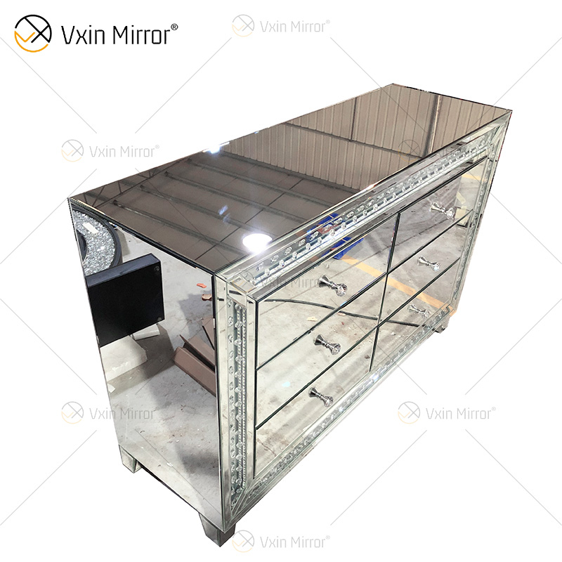 Venta caliente Nuevo diseño WXF-2139 LED Octagonal Simple Moda Maquillaje Espejo Gabinete Partido LED