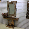 Muebles de espejo Vxin, mesa de consola de espejo de diamante triturado moderno, muebles de mesa