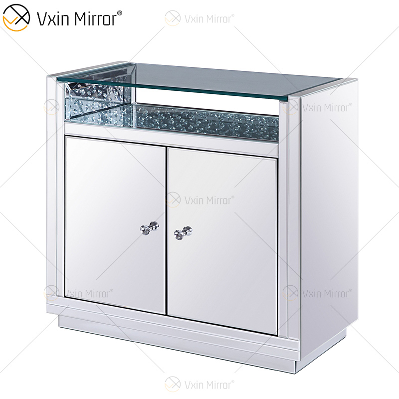 Diseño LED WXF-2124 Granos octogonales Moda Maquillaje Espejo Gabinete Partido Espejo LED Enchufe personalizado