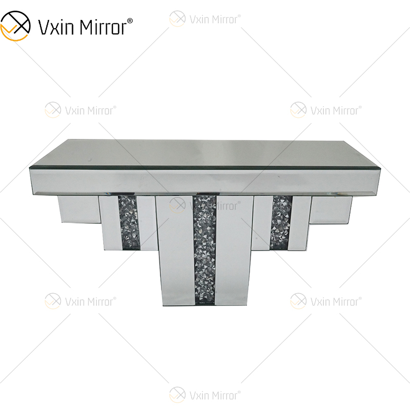 Vxin Factory Supply WXS-007-2 Decoración de pared plateada Vidrio plateado y espejo de cristal Estante de pared para pared