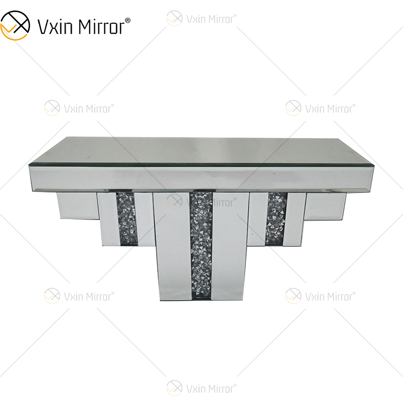 Vxin Factory Supply WXS-007-2 Decoración de pared plateada Vidrio plateado y espejo de cristal Estante de pared para pared
