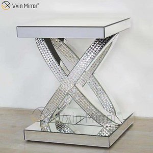 Mesa auxiliar moderna, muebles con espejo, mesa auxiliar, pasillo de Hotel, mesa de consola con espejo para muebles de sala de estar, WXF-295