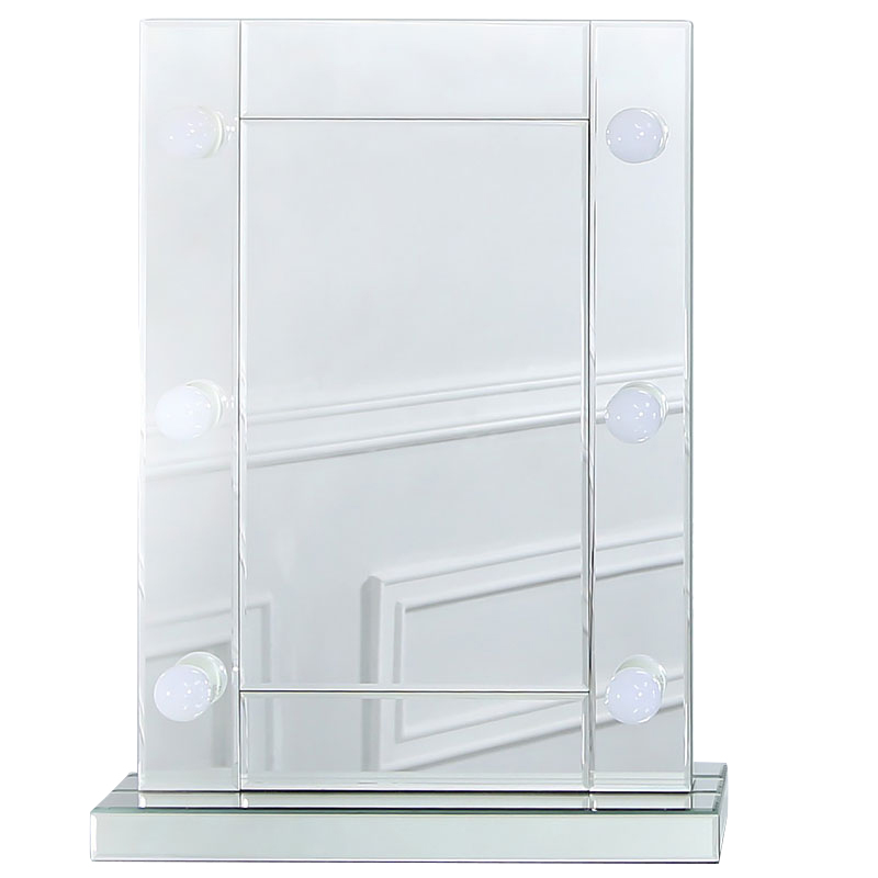 Decoración del hogar Popular WXDL-102 personalizado maquillaje espejo de tocador Led espejo de tocador para dormitorio