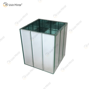 WXMV-001 Florero con espejo Cristal de plata Impresionante Florero decorativo Flor de lujo para la decoración del hogar No puede contener agua