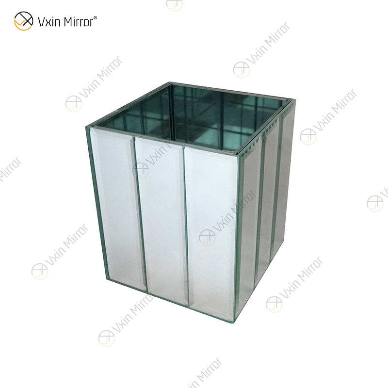 WXMV-001 Florero con espejo Cristal de plata Impresionante Florero decorativo Flor de lujo para la decoración del hogar No puede contener agua