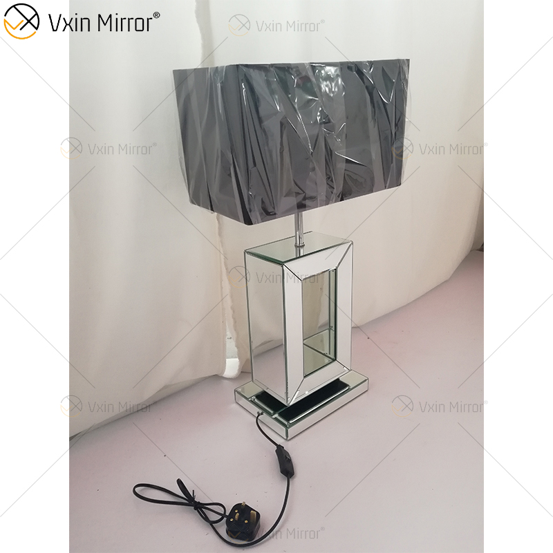 Vxin Supply WXTL-060 Lámpara de espejo de cristal triturado de plata moderna para dormitorio