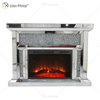 Chimenea de espejo de cristal brillante flotante WXWF-1106 con inserciones en venta caliente