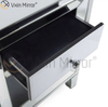 Gran oferta, muebles de cristal blanco para el hogar, 2 cajones, armario con espejo, WXF-786