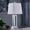 Fuente de fábrica WXTL-081 Lámpara de espejo de mesa de cristal de plata moderna para dormitorio