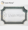 El más nuevo Vxin Mirror Silver Furniture Crush Diamond Console Table Mirrored con espejo de longitud