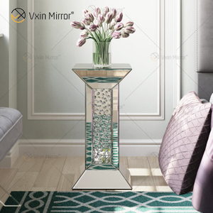 Vxin Mirrored Furniture WXF-764 Mesa auxiliar moderna y elegante de cristal de diamante