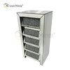 Vxin Mirror Silver Crushed WXWF-707 Diamon Nightstand Bevel Mesita de noche con 5 cajones Mesita de noche con espejo
