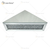 Vxin Factory Supply WXF-152 Decoración de pared plateada Estante de pared de espejo de diamante triturado plateado