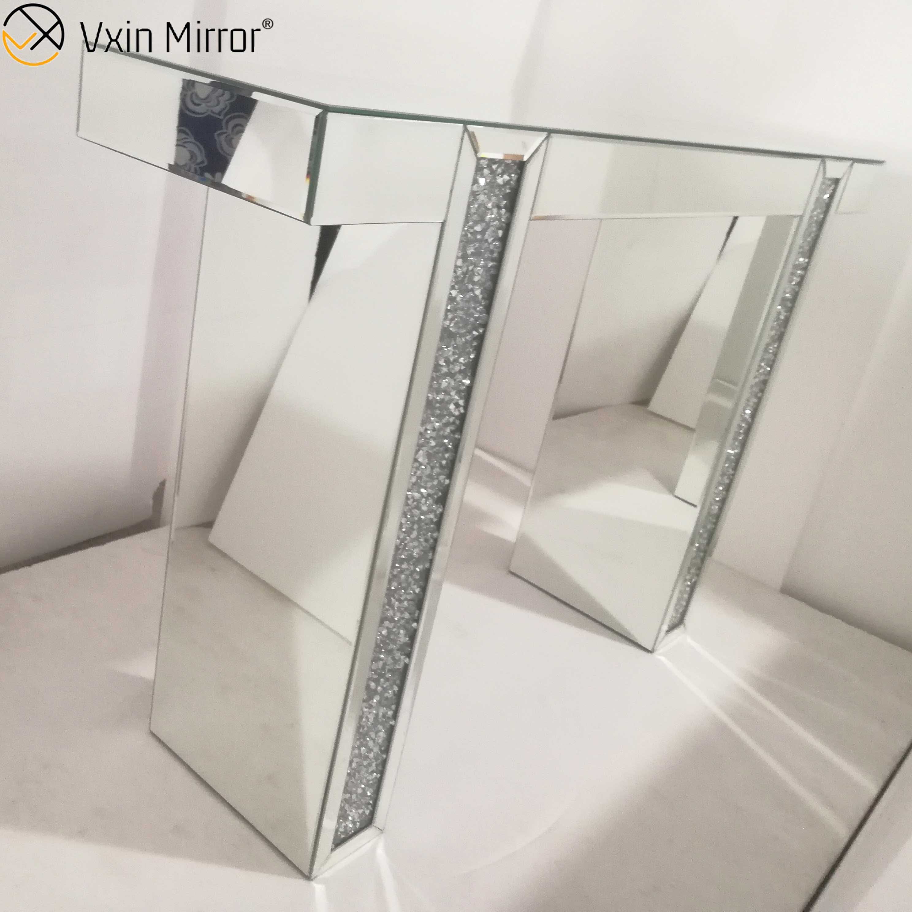 Escritorio con espejo Maquillaje Tocador Tocador con espejo Muebles Consola de vidrio Mesa Dormitorio Estudio Oficina en casa WXWF-731