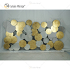 Venta caliente 2000 piezas WXM-2498 Golden Leaf 3D espejo de pared de lujo