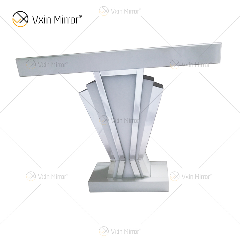 Una venta Decoración para el hogar WXF-1218 Mesa de consola con espejo Marco blanco Mesa de consola de pared larga y estrecha de estilo europeo más popular