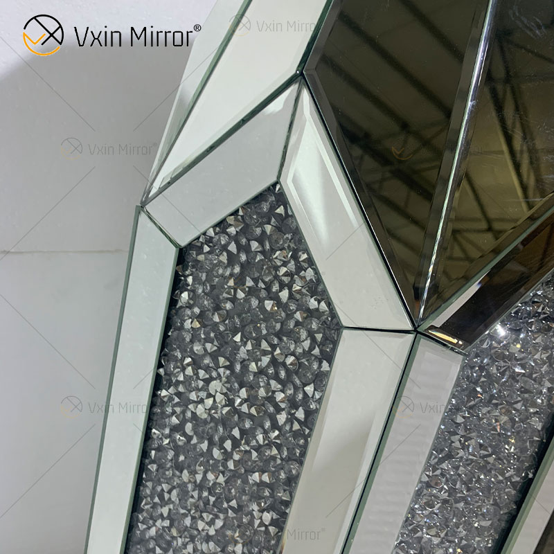 Sofás de mesita de noche con espejo moderno personalizado, mesas laterales para muebles para el hogar WXF-2129