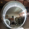 Fuente de fábrica de alta calidad WXM-2595 Espejo de luz LED de 3 colores Juego de espejo de maquillaje octogonal Espejo Juego de tocador de enchufe personalizado