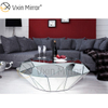 OEM Homemade WXF-1037 Triangle Silver Glass Mesa de centro reflejada Mesa auxiliar