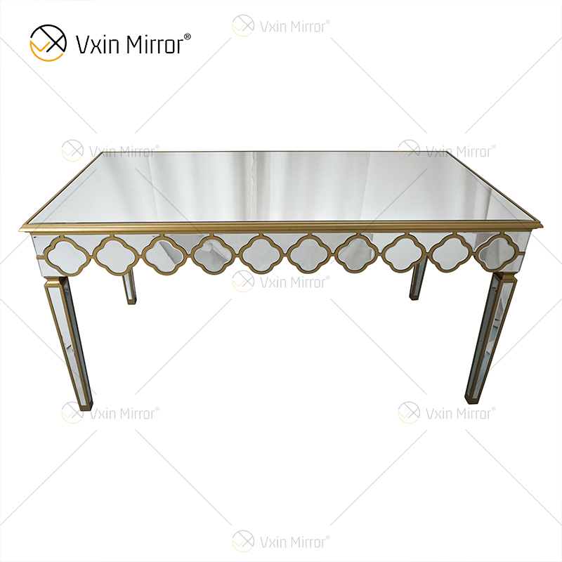 Facoty Supply End Table Luxury WXF-668 Mesa de centro con espejo casera de oro puro