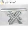 Vxin Miorror WXF-067 Suministro de fábrica Elegante mesa de consola de vidrio mental Mesa de colsole de plata barata para hotel