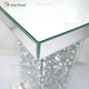Mesa auxiliar de venta caliente Vxin WXF-979 Mesa auxiliar de espejo de diamante triturado rectangular de diseño moderno