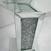 Nuevo diseño Vxin WXF-722 decoración del hogar mesa auxiliar de diamantes triturados mesa auxiliar de muebles de espejo plateado