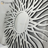 Fuente de fábrica Plata WXM-1655 Espejo de vidrio de pared decorativo con forma geométrica