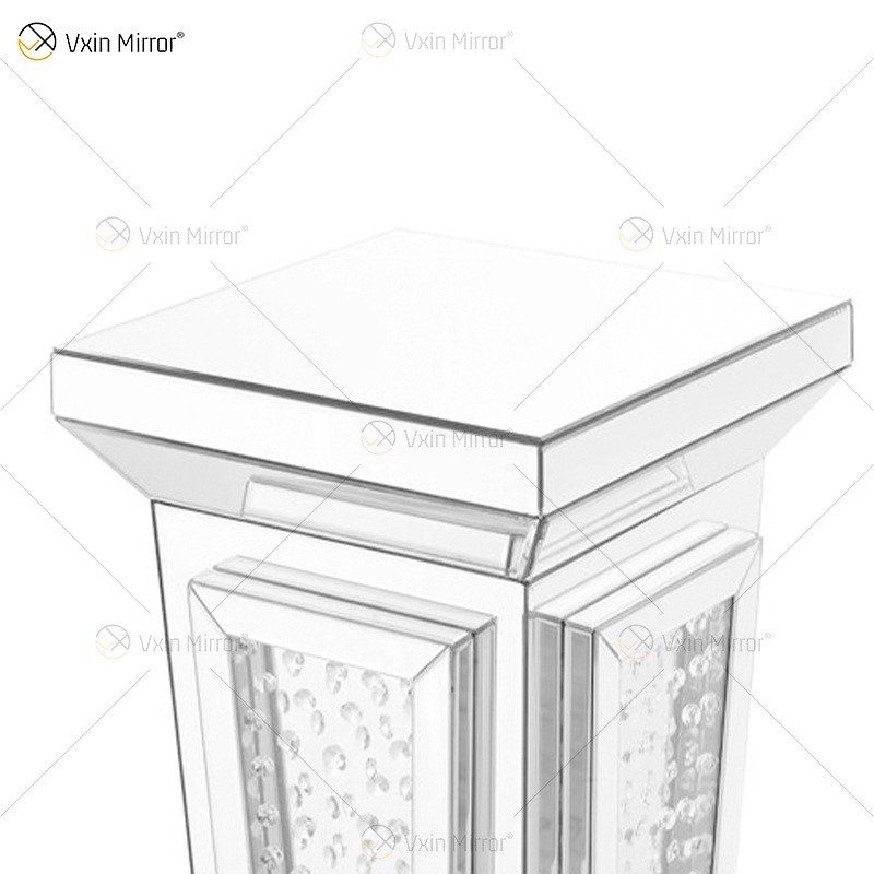 Sofás de mesita de noche con espejo moderno personalizado, mesas laterales para muebles para el hogar WXF-2122