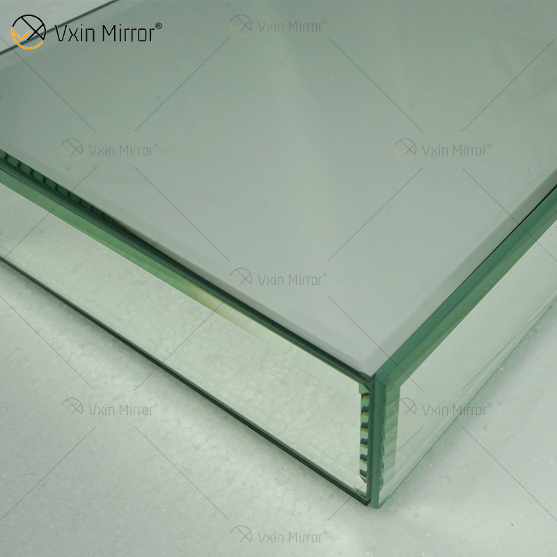 Fuente de fábrica Vxin, decoración de pared plateada, espejo de cristal plateado, estante de pared para pared