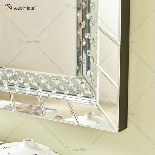 WXM-761 de buena calidad, juego de tocador de cristal, espejo de pared con decoración de pared, espejo iluminado