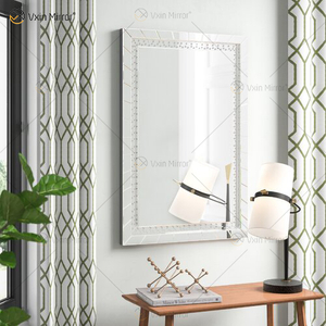 WXM-761 de buena calidad, juego de tocador de cristal, espejo de pared con decoración de pared, espejo iluminado