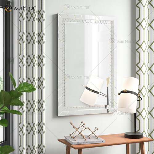 WXM-761 de buena calidad, juego de tocador de cristal, espejo de pared con decoración de pared, espejo iluminado
