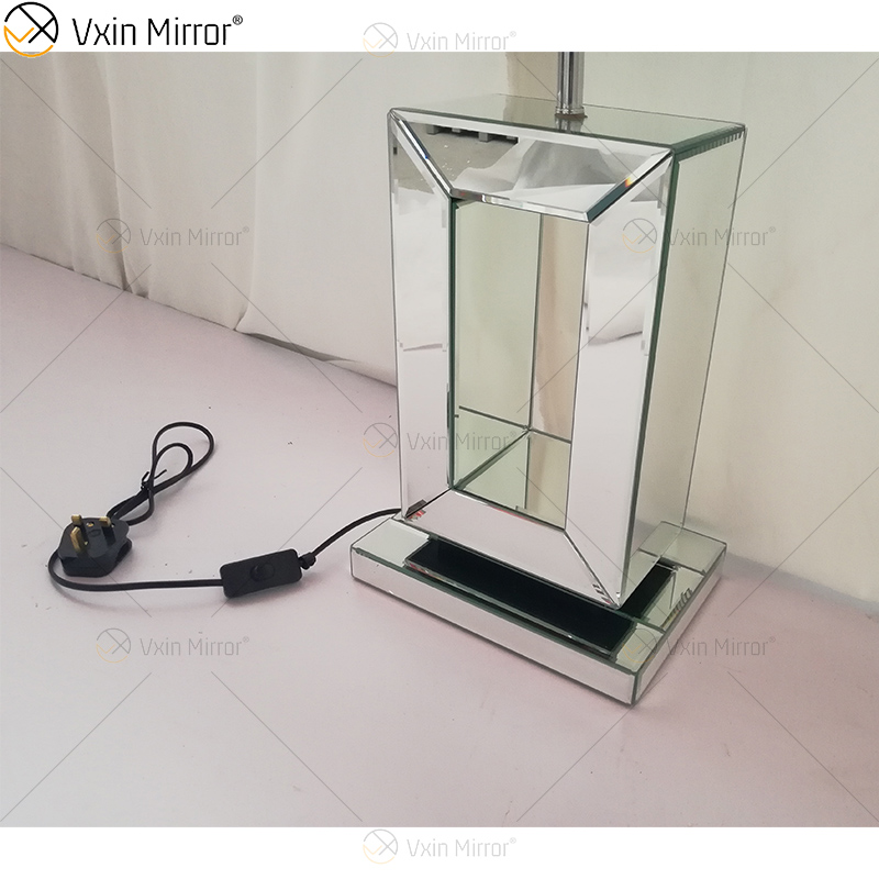 Vxin Supply WXTL-060 Lámpara de espejo de cristal triturado de plata moderna para dormitorio