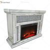 Chimenea de espejo de cristal brillante flotante WXWF-1106 con inserciones en venta caliente