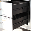 Gran oferta, muebles de cristal blanco para el hogar, 2 cajones, armario con espejo, WXF-786