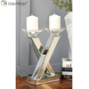 Venta caliente Vxin Mirror WXCH-63 Crystal X Shape Mirrored Candle Holder