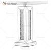 Fuente de fábrica WXTL-081 Lámpara de espejo de mesa de cristal de plata moderna para dormitorio