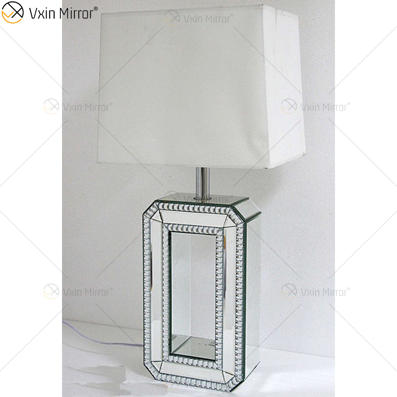 WXTL-004 Lámpara de espejo plateada moderna con pantalla para diamante triturado