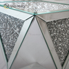 Venta caliente de fábrica WXF-081 Mesa auxiliar de diamante de plata Mesa auxiliar con espejo de lujo moderno 3D