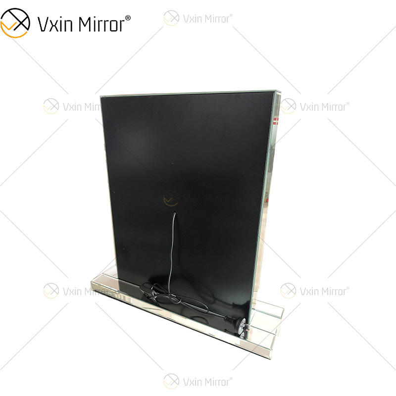 Producto profesional, espejo Vxin de alta calidad, WXM-2596, luz LED de 3 colores, diamante, espejo de maquillaje elegante y sencillo, pantalla táctil