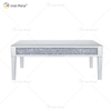 Mesa auxiliar personalizada Vxin WXF-170 Mesa de centro de plata hecha en casa con diamante triturado