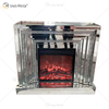 WXWF-1093 Chimenea de espejo de diamantes de cristal brillante flotante con inserciones en venta caliente personalizable